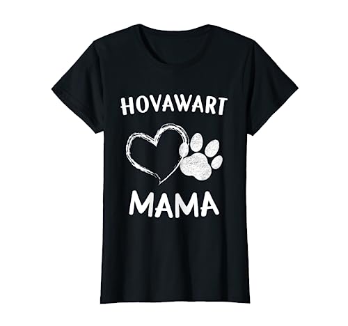 Hundepfote Welpe Hund Pfötchen Herz Mama Hovawart T-Shirt von Hundeliebhaber Mutter Geschenk für Hundebesitzer