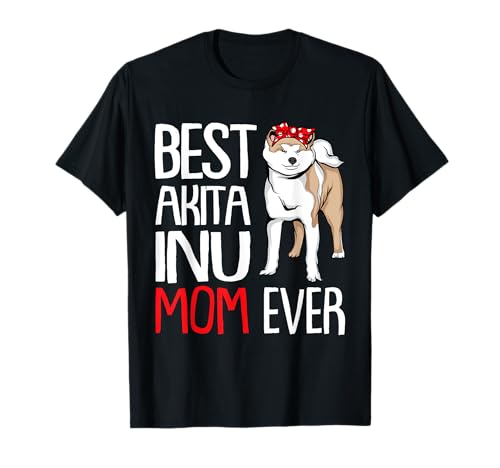 Hunde Mama Dog Mom | Akita Inu T-Shirt Hunde Mama Dog Mom | Akita Inu T-Shirt von Hunderasse Akita Inu Geschenk für Frauen