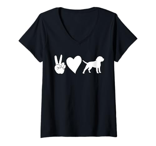 Damen Hund Beagle T-Shirt mit V-Ausschnitt Damen Hund Beagle T-Shirt mit V-Ausschnitt von Hunderasse Beagle