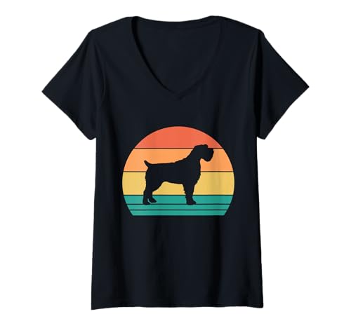 Damen Hund Deutsch Drahthaar T-Shirt mit V-Ausschnitt Damen Hund Deutsch Drahthaar T-Shirt mit V-Ausschnitt von Hunderasse Deutsch Drahthaar