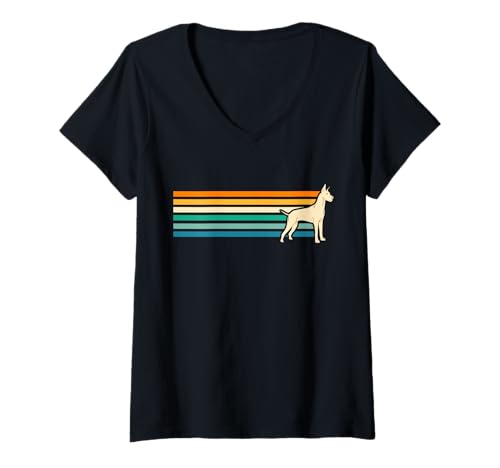 Damen Hund Deutsche Dogge T-Shirt mit V-Ausschnitt Damen Hund Deutsche Dogge T-Shirt mit V-Ausschnitt von Hunderasse Deutsche Dogge