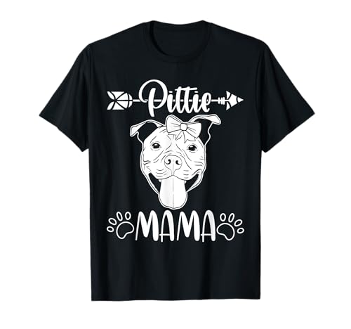 Hundemama Pittie Mama Pitbull Mama Muttertag Pitbull Hunde T-Shirt Hundemama Pittie Mama Pitbull Mama Muttertag Pitbull Hunde T-Shirt von Hunderasse Pitbull Mama Mamis Muttertag