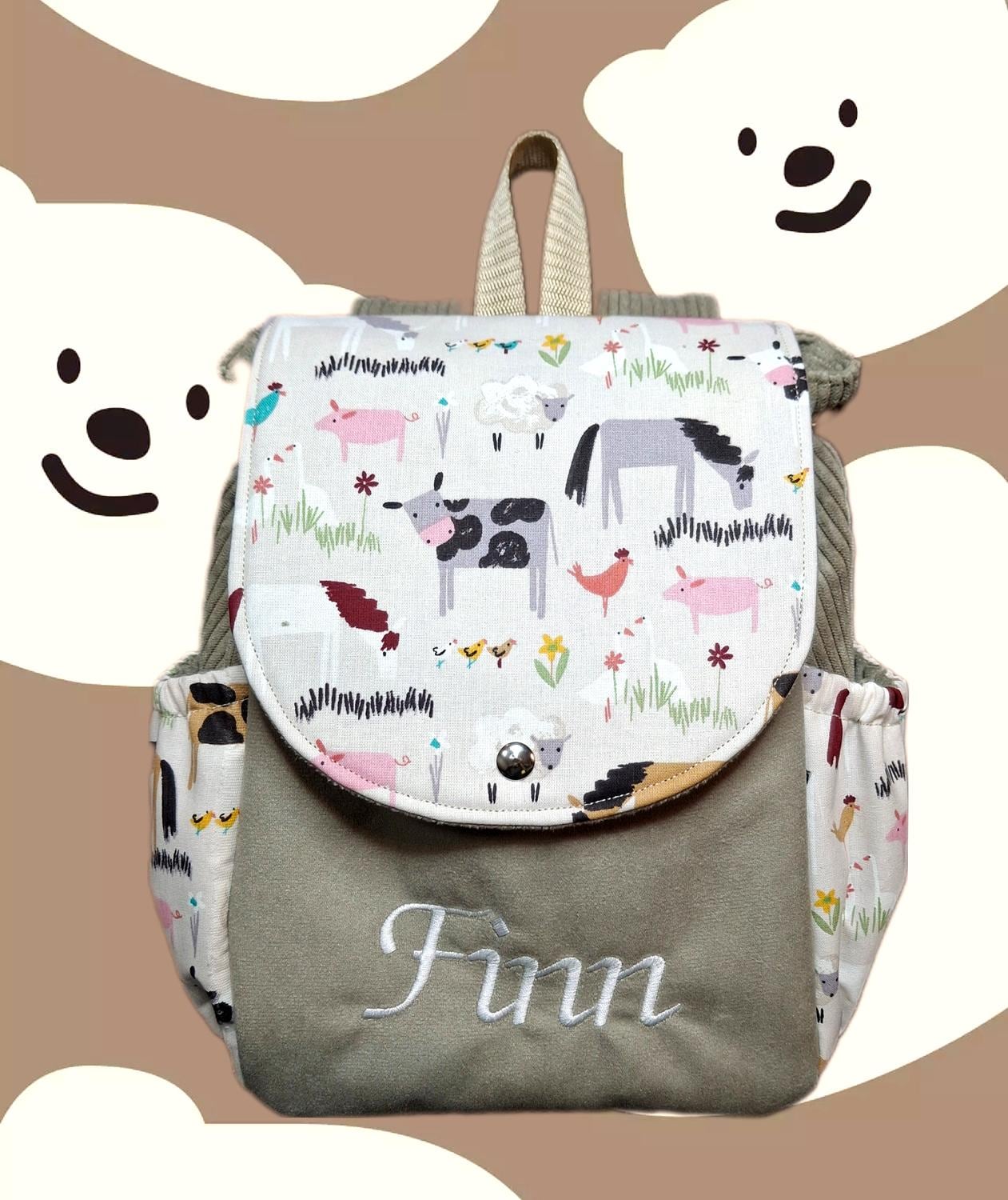 Personalisierter Kinderrucksack Kleinkind Cordstoff Rucksack Kindergartenrucksack Children's Backpack Personalisierter Kinderrucksack Kleinkind Cordstoff Rucksack Kindergartenrucksack Children's Backpack von HundeschneidereiShop
