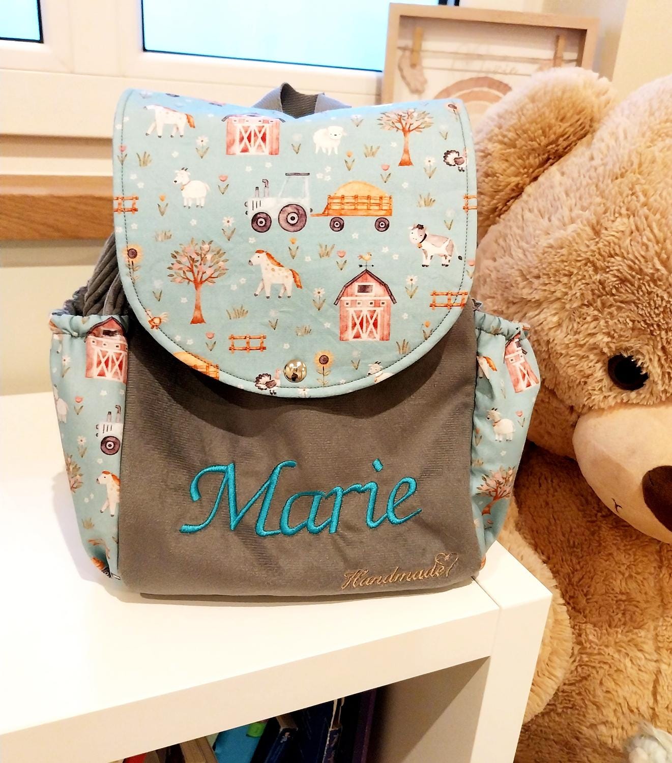 Personalisierter Kinderrucksack Kleinkind Rucksack Aus Cordstoff Kindergarten Bestickt Children's Backpack Personalisierter Kinderrucksack Kleinkind Rucksack Aus Cordstoff Kindergarten Bestickt Children's Backpack von HundeschneidereiShop