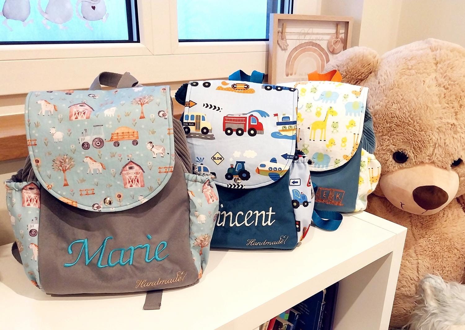 Personalisierter Kinderrucksack Kleinkind Rucksack Aus Cordstoff Kindergarten Children's Backpack Personalisierter Kinderrucksack Kleinkind Rucksack Aus Cordstoff Kindergarten Children's Backpack von HundeschneidereiShop