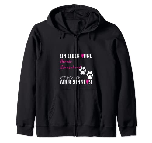 Berner Sennenhund Fashion Violett Damen Kapuzenjacke von Hundesport Hundeplatz - Lustige Sprüche Damen Mode