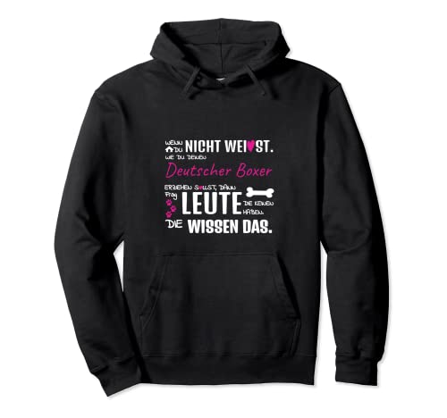 Deutscher Boxer Fashion Violett Damen Pullover Hoodie von Hundesport Hundeplatz - Lustige Sprüche Damen Mode