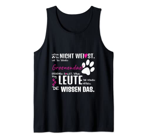 Groenendael Fashion Violett Hund Spruch Damen Tank Top von Hundesport Hundeplatz - Lustige Sprüche Damen Mode