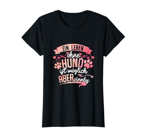 Hundespruch für Hundehalter Geschenkidee Damen T-Shirt Schwarz S Hundemotiv Klassisch geschnitten Doppelt genähter Saum Rundhals Halbarm Hundespruch für Hundehalter Geschenkidee Damen T-Shirt Schwarz S Hundemotiv Klassisch geschnitten Doppelt genähter Saum Rundhals Halbarm von Hundespruch für Hundehalter Geschenkidee