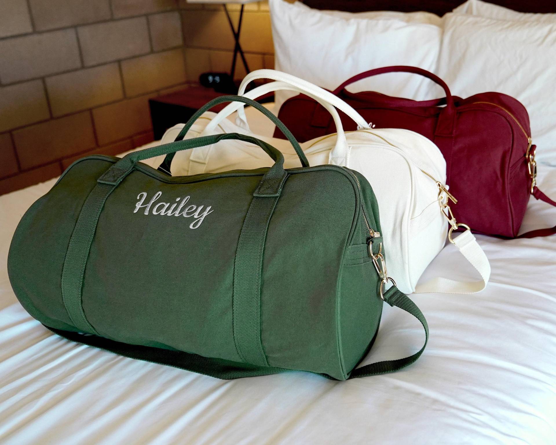 Brautjungfer Geschenk Seesack, Geschenk, Brautparty, Junggesellinnenabschied, Weekender Tasche, Reisetasche, Handgemacht Brautjungfer Geschenk Seesack, Geschenk, Brautparty, Junggesellinnenabschied, Weekender Tasche, Reisetasche, Handgemacht von HundredHeartsHome