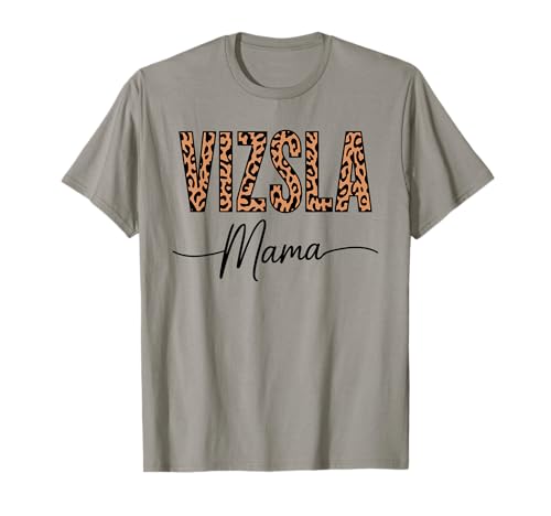 Leopardenmuster Hungarian Vizsla Mama Magyar Vizslas T-Shirt Leopardenmuster Hungarian Vizsla Mama Magyar Vizslas T-Shirt von Hungarian Vizsla Lover Gifts