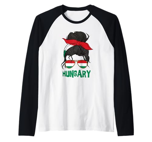 Ungarn für Mädchen Ungarische Flagge für Frauen Magyar Raglan Ungarn für Mädchen Ungarische Flagge für Frauen Magyar Raglan von Hungary for Girls and Women