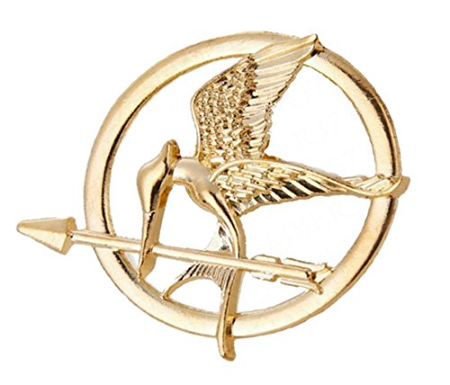 Hunger games Fashion-Brosche aus Messing für Damen oder Herren mit Motiv lächerlicher Bird Stil Punk Rock Vintage, Messing, Ohne Stein von Bhgytec