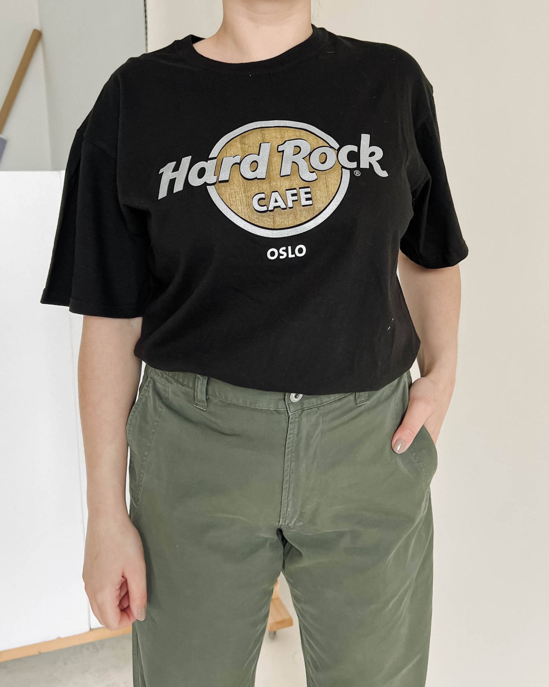 Vintage 90Er Grunge Grafik Hard Rock T-Shirt in Schwarz L von HungerVintage