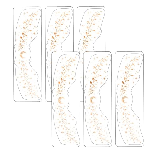 HunicandIU Make-up-Patches für das Gesicht, Make-up-Patches - Temporärer Makeup Aufkleber,Gesichts-Make-up-Patches, 6er-Set, wasserfeste Aufkleber mit künstlichen Sprenkeln, niedliche Gesichts-Patches von HunicandIU