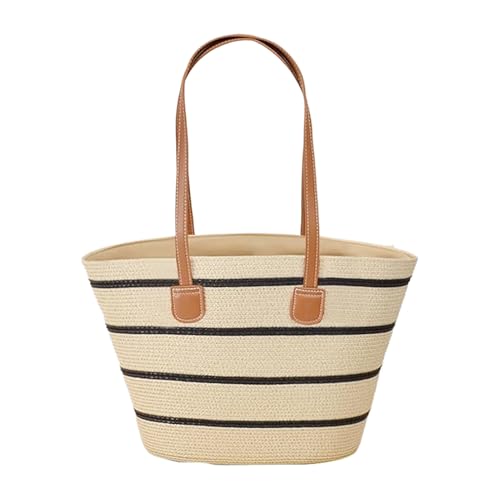 HunicandIU Strohhandtaschen Für Damen | Stroh Shopper Tasche | Boho Clutch Makeup Beutel Für Kreuzfahrt Reisen Urlaub Resort von HunicandIU