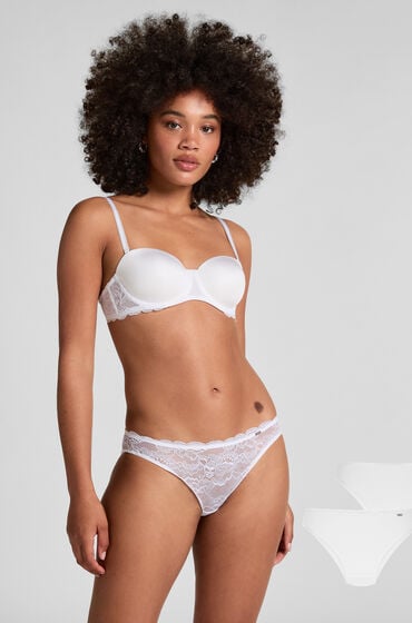 Hunkemöller 2er-Pack Slips Angie Weiß von Hunkemöller