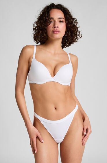 Hunkemöller Baumwoll-String Weiß von Hunkemöller