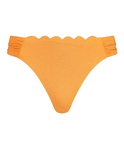 Hunkemöller Bikini Slip Rio Scallop Lurex - orange - XL von Hunkemöller