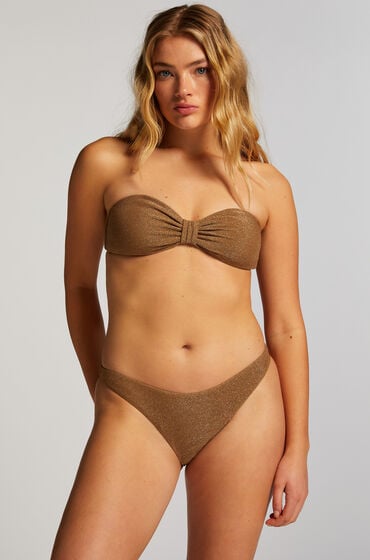 Hunkemöller Bikinihose Goldie Shimmer Gelb von Hunkemöller