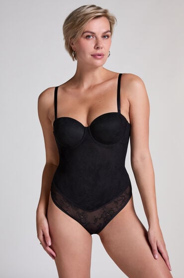Hunkemöller Shaping Body mit Spitze Schwarz Hunkemöller Shaping Body mit Spitze Schwarz von Hunkemöller