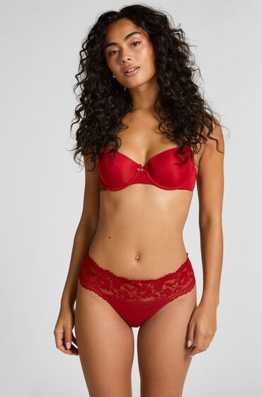 Hunkemöller Boxerstring Florence Rot von Hunkemöller