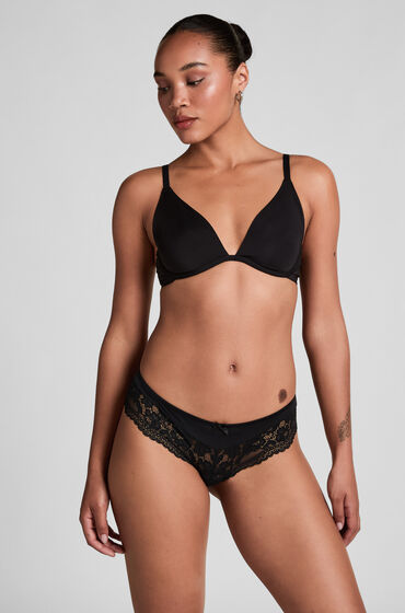 Hunkemöller Brazilian-Shorts Valencia Schwarz von Hunkemöller