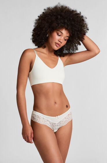 Hunkemöller Brazilian-Shorts Valencia Weiß Hunkemöller Brazilian-Shorts Valencia Weiß von Hunkemöller