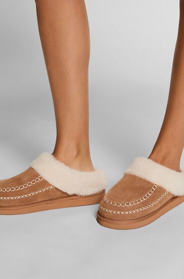 Hunkemöller Hausschuhe Iggy Braun von Hunkemöller