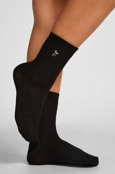 Hunkemöller Crew-Socken aus Modal Schwarz von Hunkemöller
