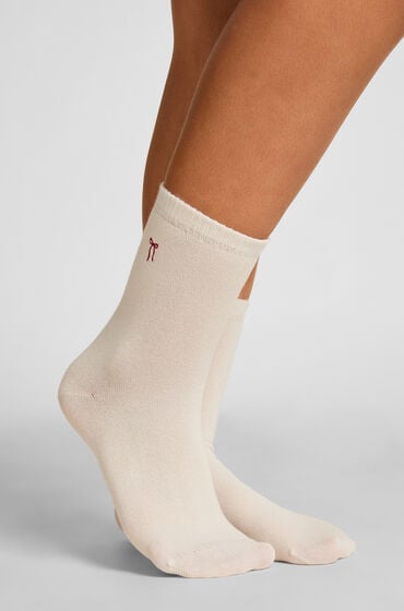 Hunkemöller Crew-Socken aus Modal Weiß von Hunkemöller