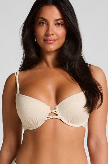Hunkemöller Crochet Bikini Top Weiß von Hunkemöller
