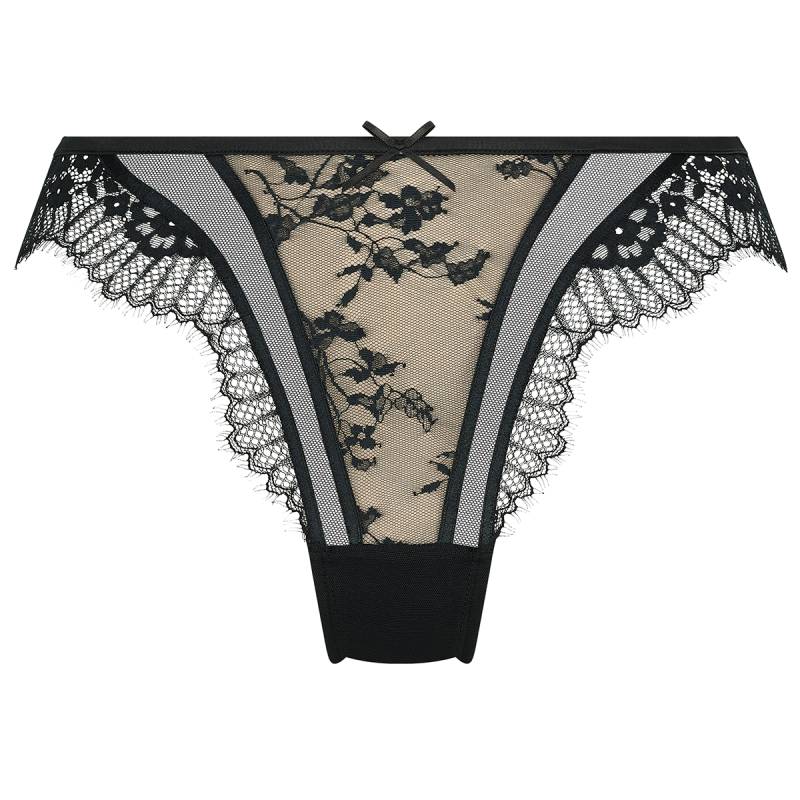 Hunkemöller Daphne Brazilian String, Schwarz, Größe: XL, Damen von Hunkemöller