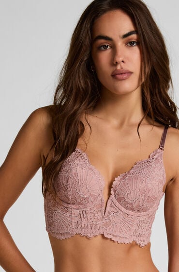 Hunkemöller Gepolsterter Longline-Bügel-BH Essie Lila von Hunkemöller