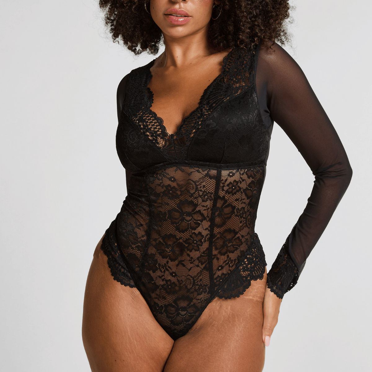 Hunkemöller Essie Bodystocking, Schwarz, Größe: XL, Damen von Hunkemöller