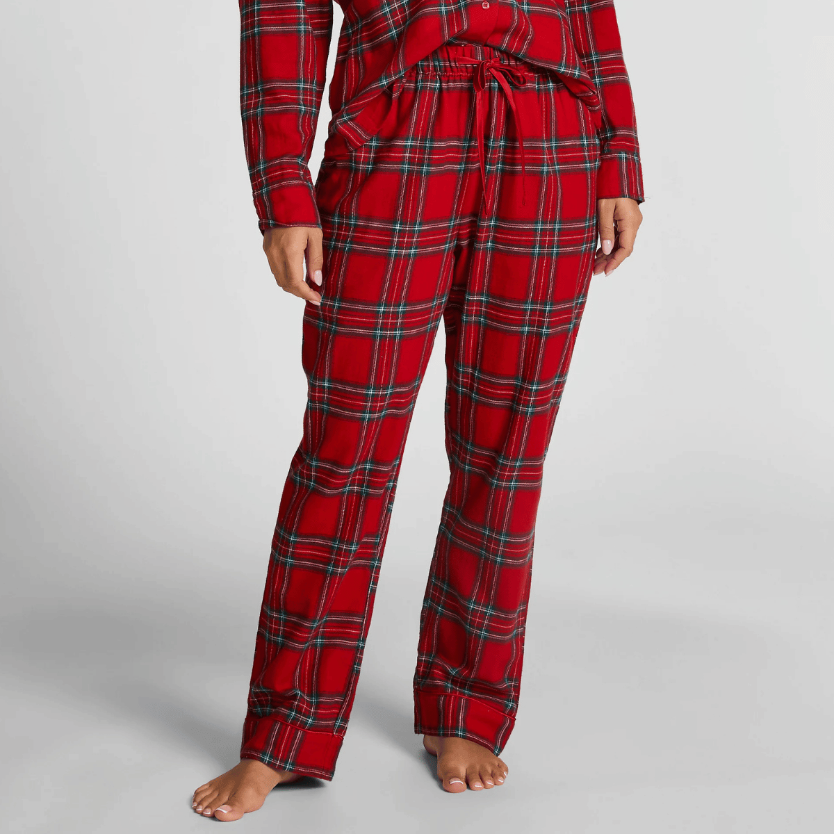 Hunkemöller Flannel Pyjamahosen, Rot, Größe: M, Damen von Hunkemöller