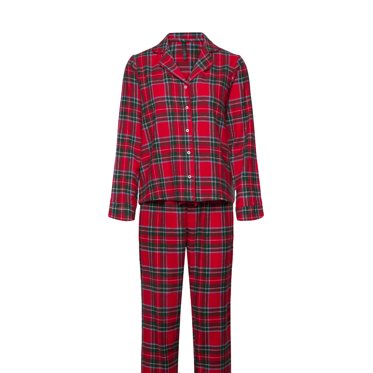 Hunkemöller Flannel Twill Check Pyjamas, Rot, Größe: XL, Damen von Hunkemöller