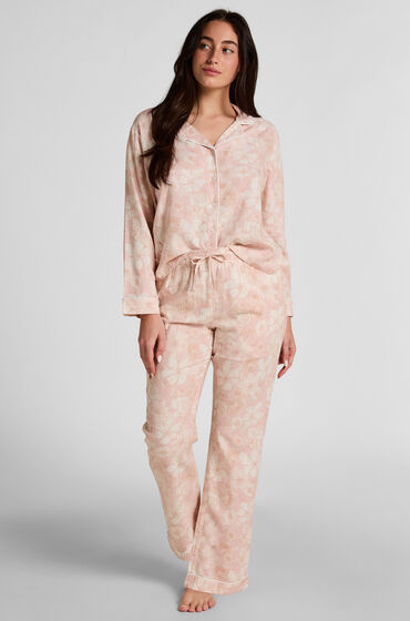 Hunkemöller Flower Linen Hose Rosa von Hunkemöller