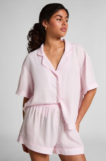 Hunkemöller Gewebte Pyjama-Shorts Rosa von Hunkemöller