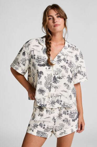 Hunkemöller Gewebte Shorts Weiß von Hunkemöller