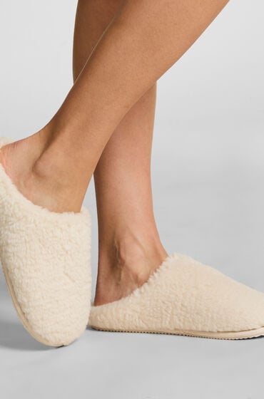 Hunkemöller Hausschuhe Lola Weiß von Hunkemöller