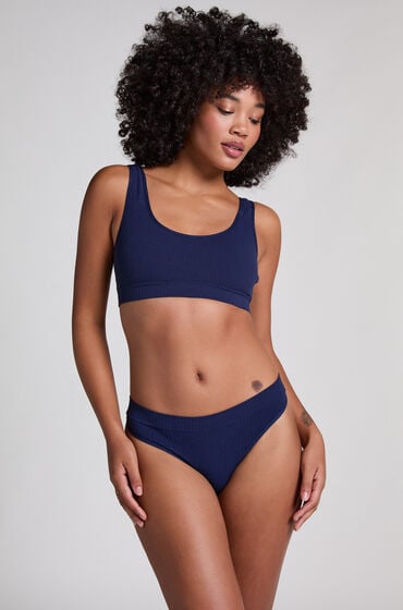 Hunkemöller Hoch ausgeschnittener String Dianne Blau Hunkemöller Hoch ausgeschnittener String Dianne Blau von Hunkemöller