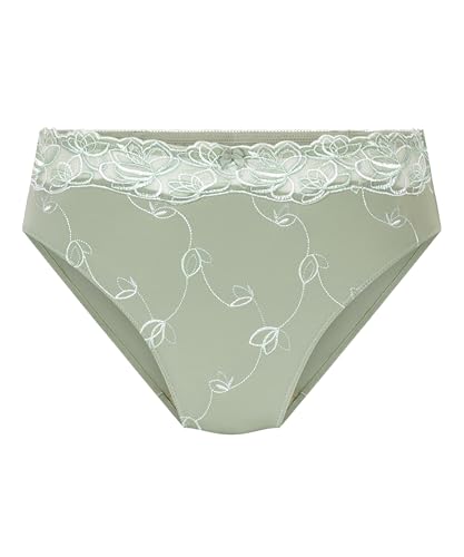 Hunkemöller Hochgeschnittener Slip Diva - Iceberg Green - XL von HUNKEMÖLLER