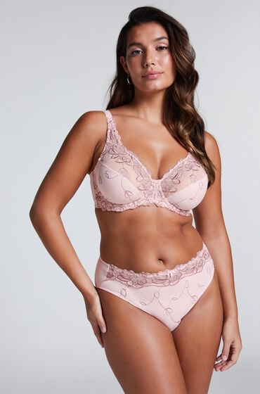 Hunkemöller Hochgeschnittener Slip Diva Rosa von Hunkemöller