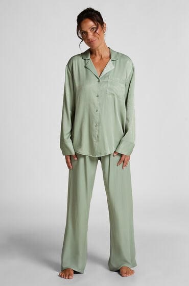 Hunkemöller Hose Satin Grün von Hunkemöller