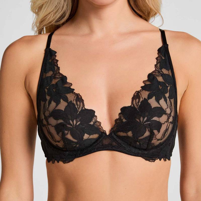Hunkemöller Ingrid BH mit Bügel, Schwarz, Größe: 85D, Damen von Hunkemöller