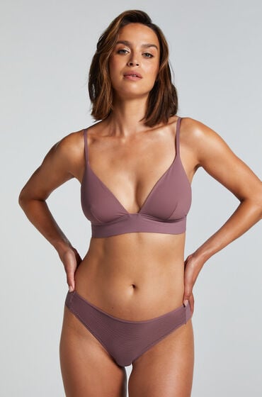 Hunkemöller Invisible Brazilian Stripe Mesh Braun von Hunkemöller