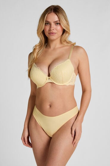 Hunkemöller Invisible String Lace Back Gelb von Hunkemöller