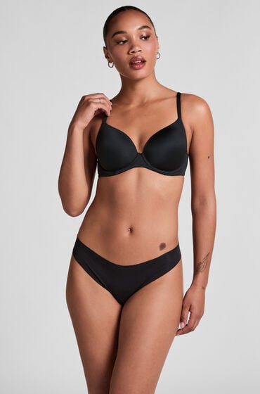 Hunkemöller Invisible String aus Baumwolle Schwarz von Hunkemöller