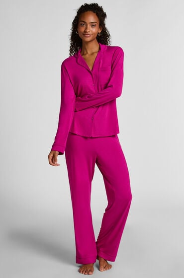 Hunkemöller Jersey-Hose Essential Rosa von Hunkemöller